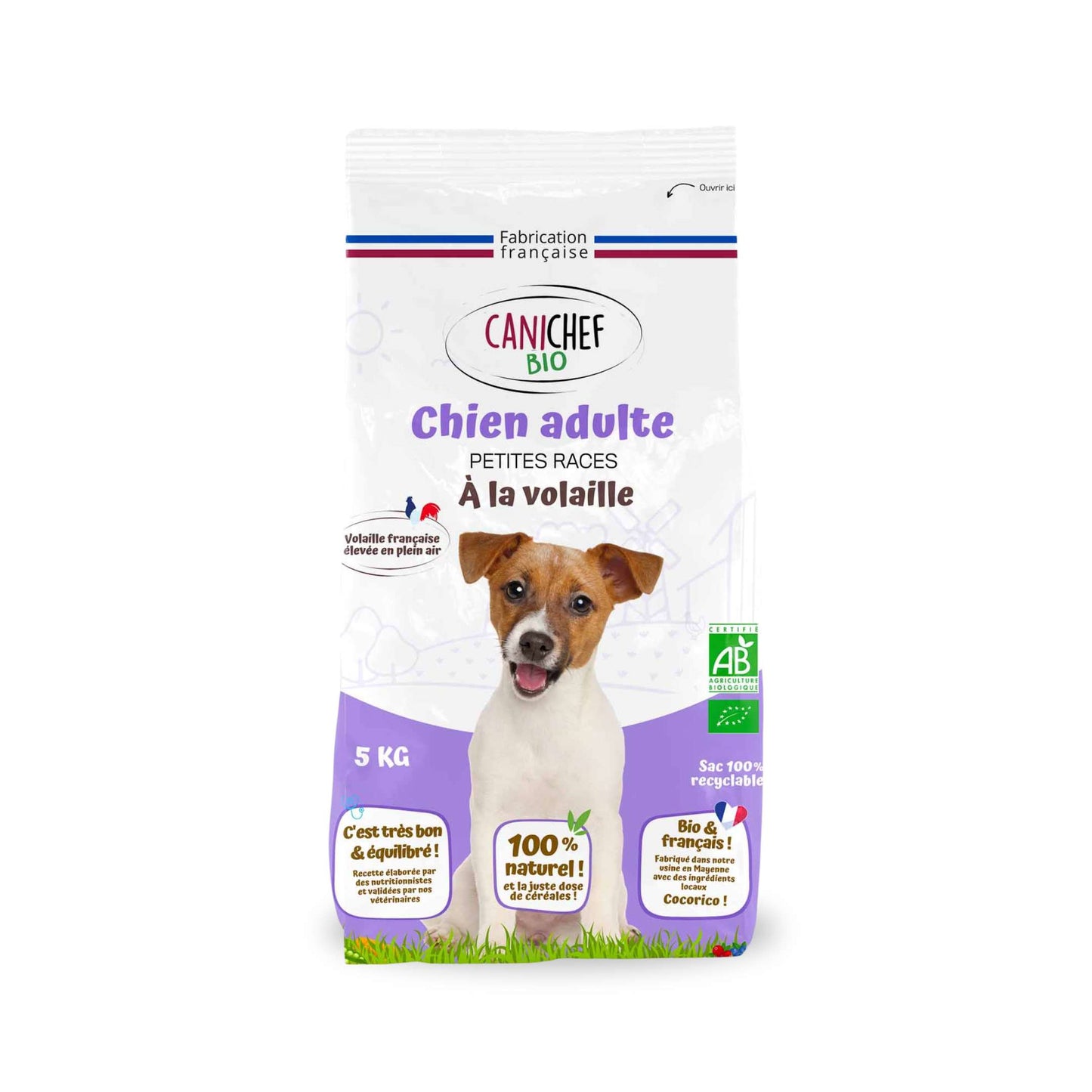 Croquettes BIO à la Volaille - Chien Petite Race