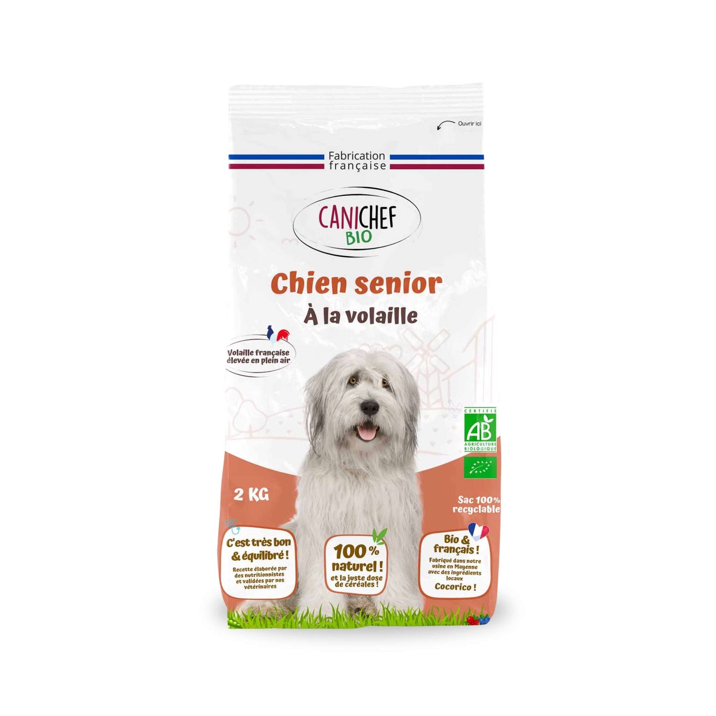Croquettes BIO à la Volaille - Chien Senior
