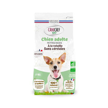 Croquettes sans céréales BIO à la Volaille - Chien Petite Race