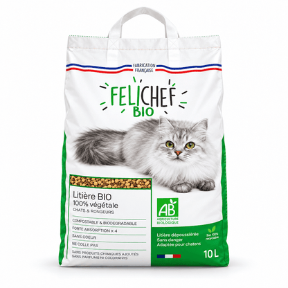 Litière végétale BIO - Chat