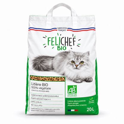 Litière végétale BIO - Chat